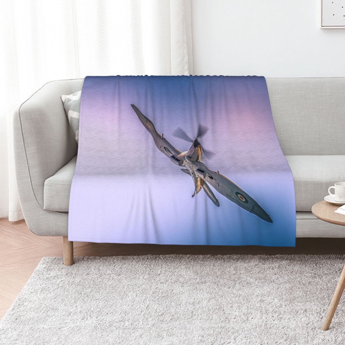 3D Printing Icon - The iconic Spitfire Throw Blanket Luxury
