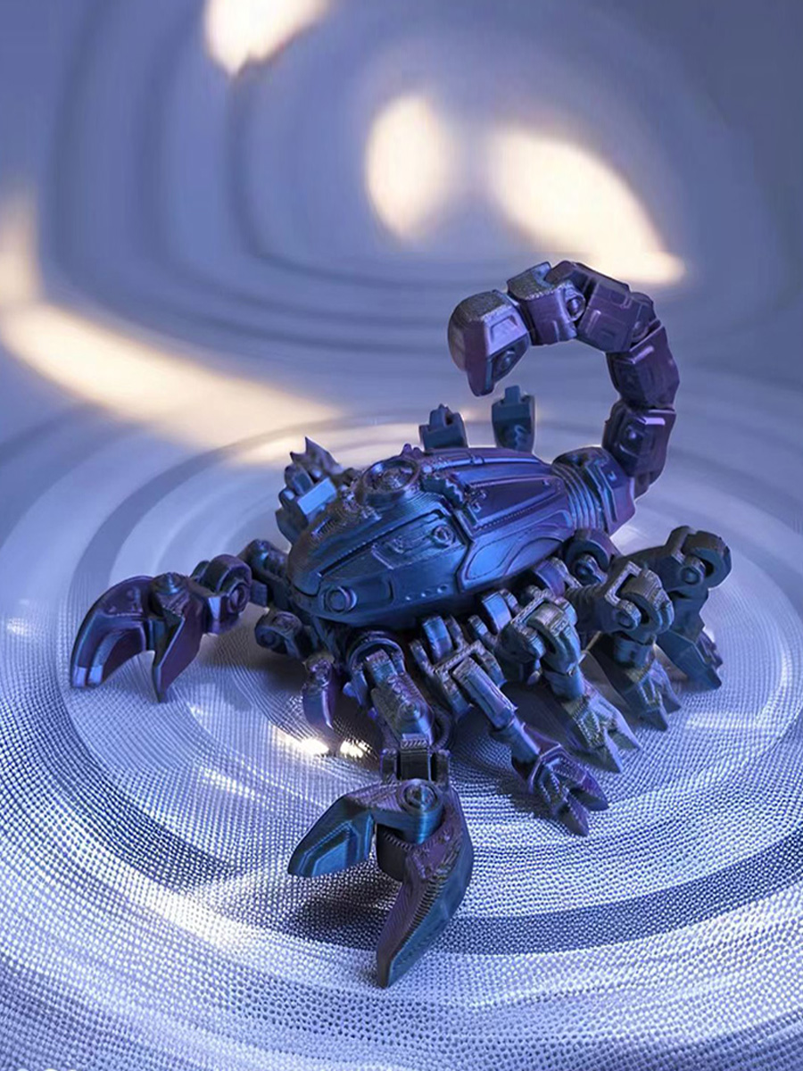 3D Printing Figure - 3D Printed Mechanical Scorpion Action Figure