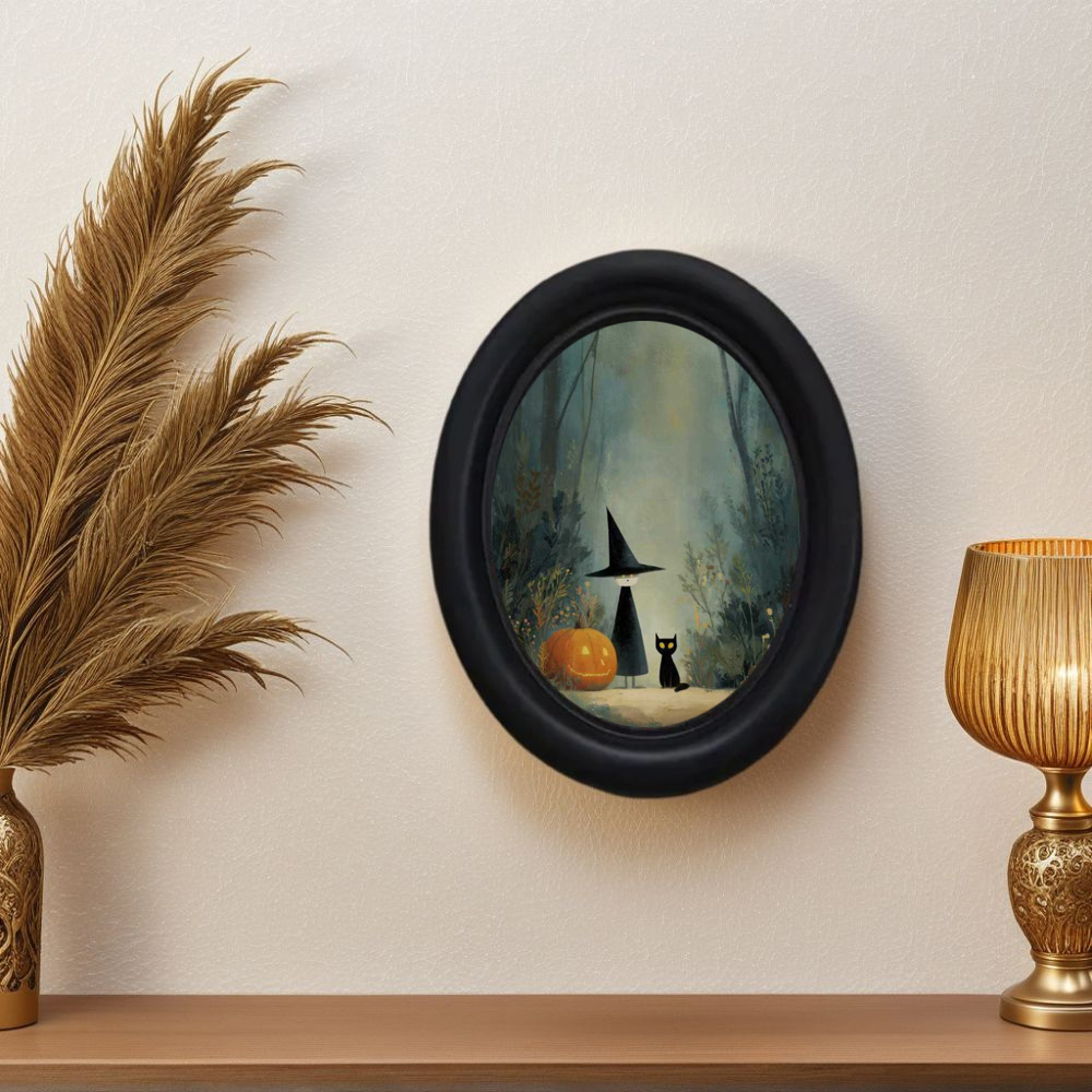 3D Printing Figure - A 3D Vintage Halloween Witch and