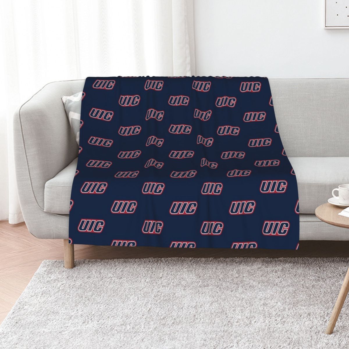 3D Printing Icon - The Flames Wordmark Icon Throw Blanket