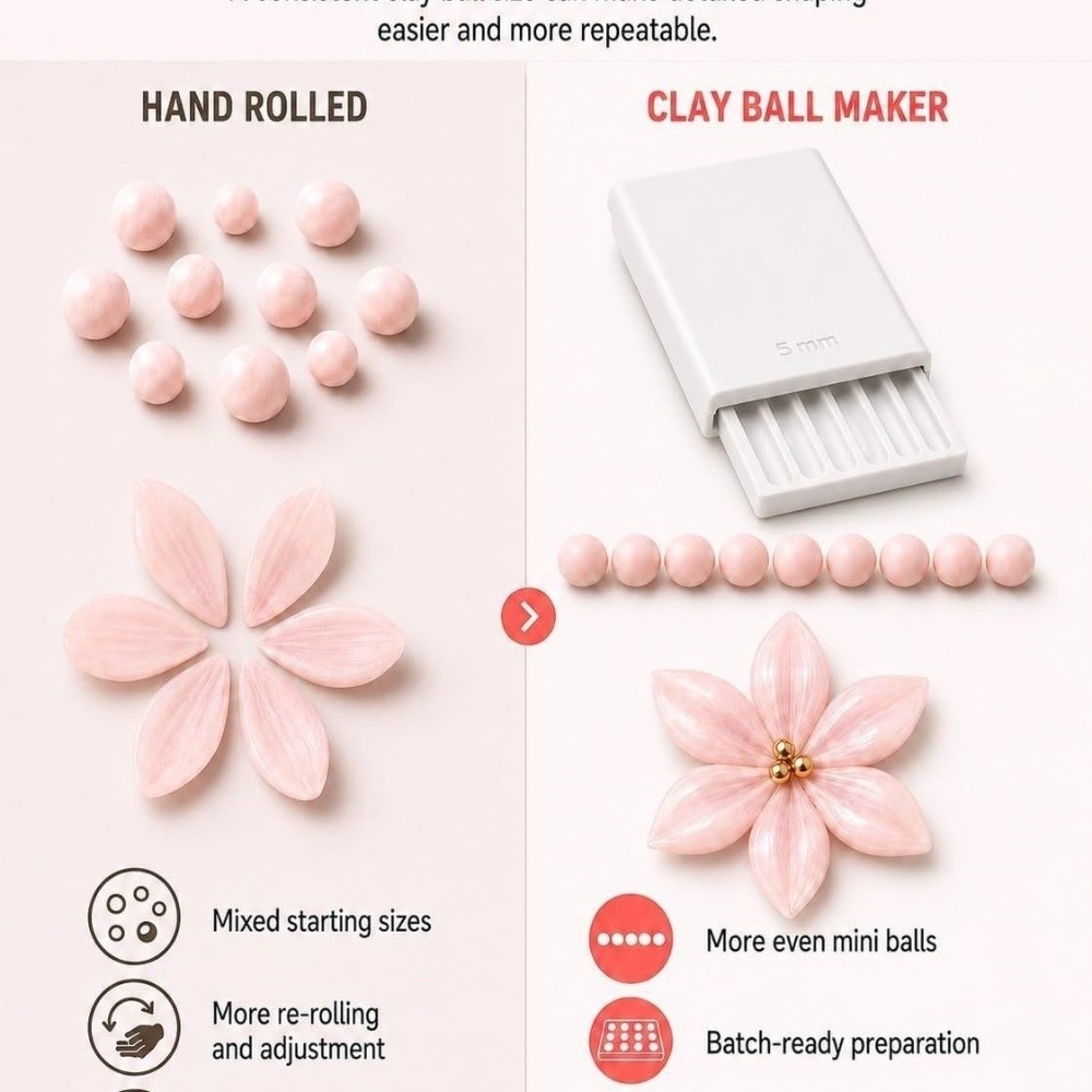 3D Printing Clay - 4Pcs 2-5mm Clay Gel Ball Maker