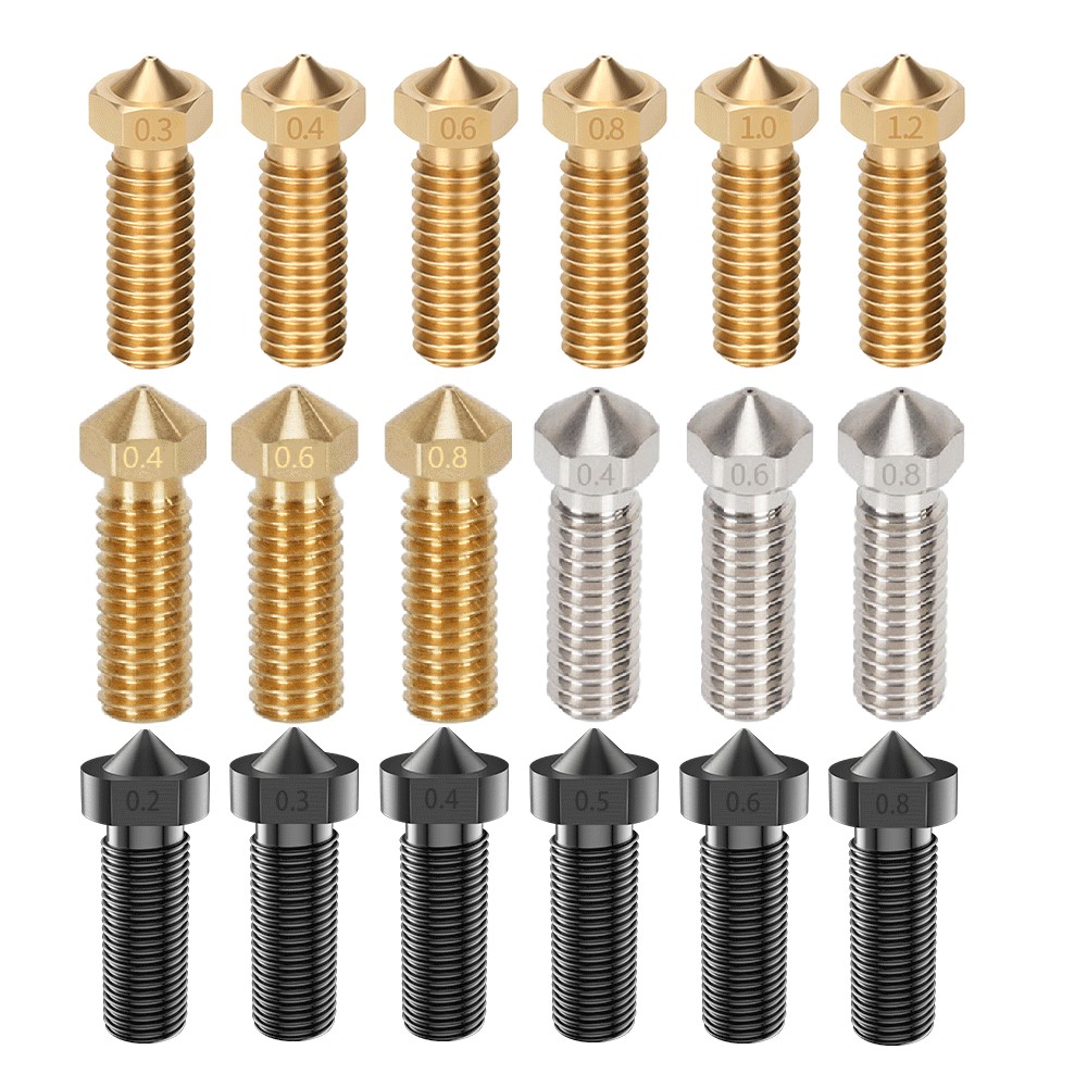 3D Printer Nozzle Brass - High Quality 2pcs Volcano Nozzle 3D