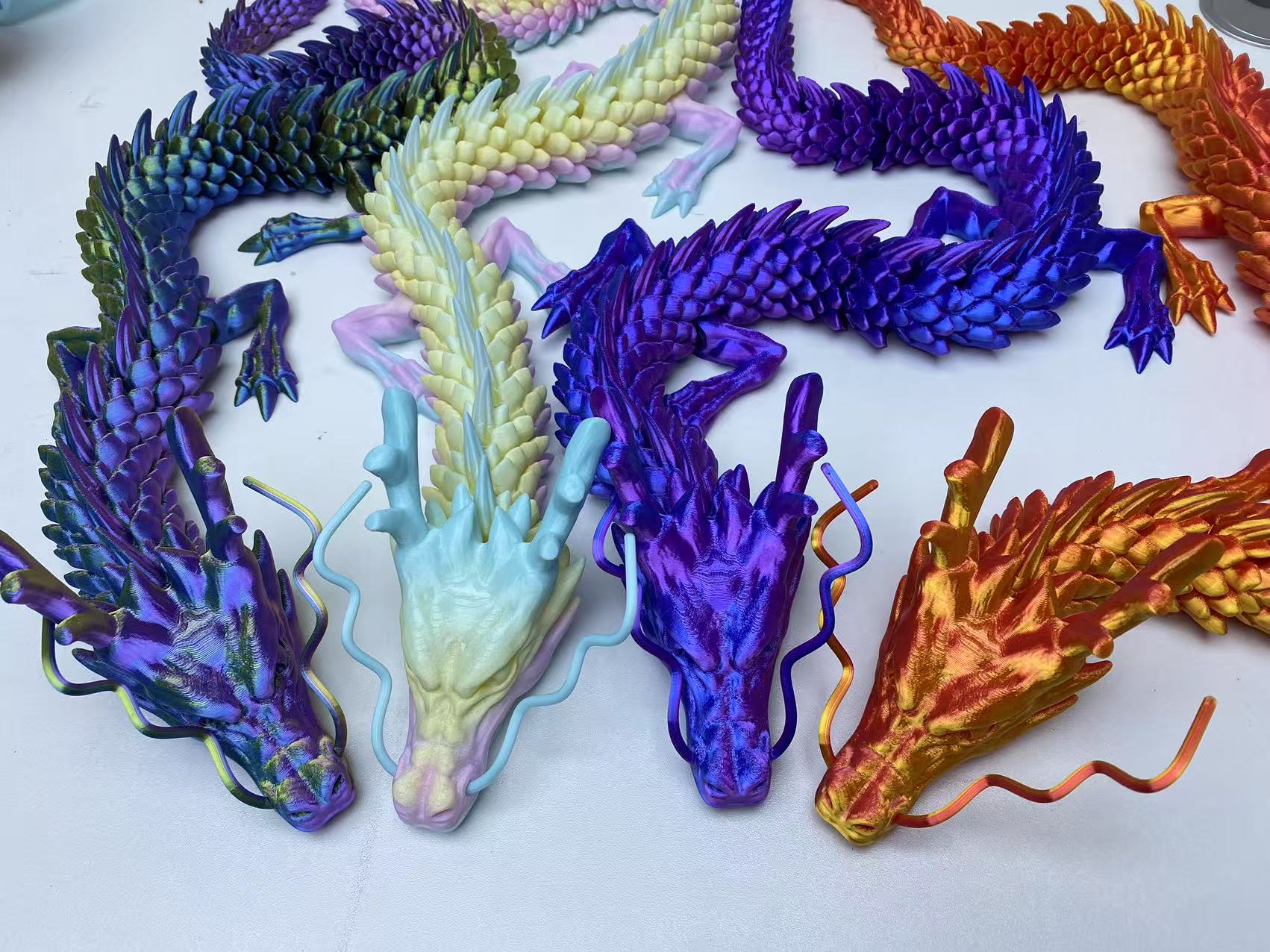 3D Printing Lizard - 60cm 3D Printing Dragon Toy Chinese