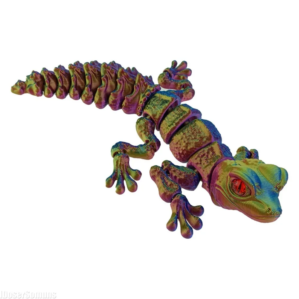 3D Printing Lizard - 3D Printed Full Articulated Lizard Fidget