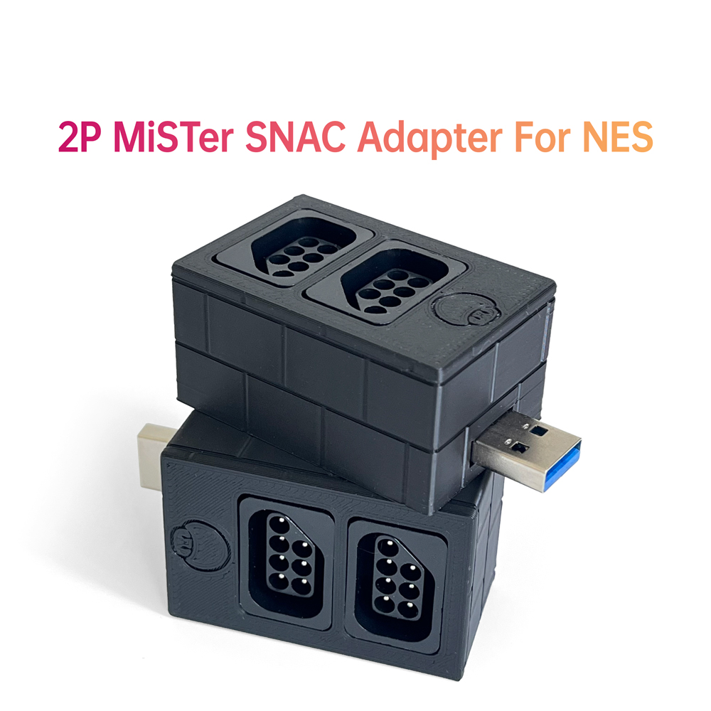 3D Printing Housing - 2P SNAC Adapter For NES Controller