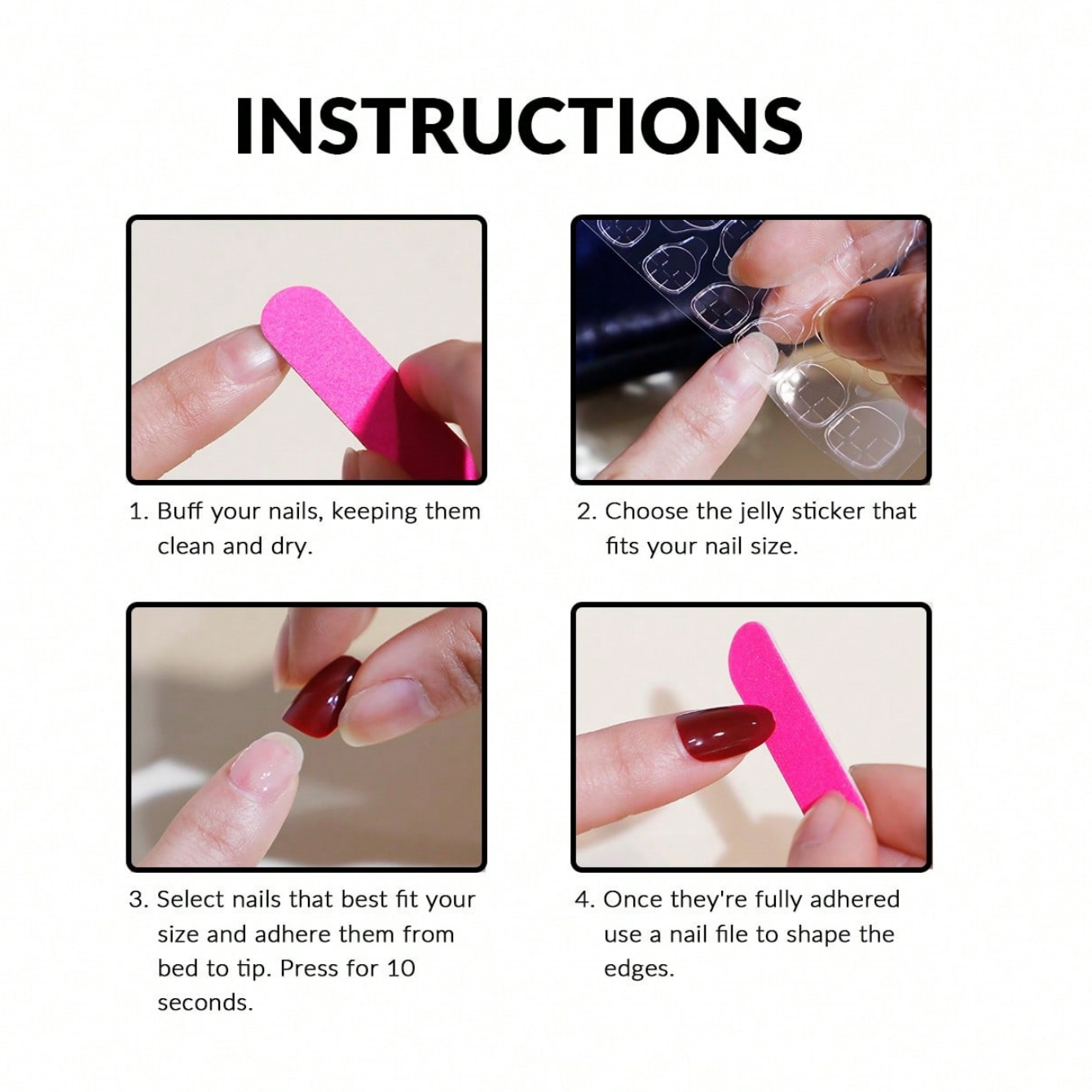 10Pcs Almond Press On Nails Br - 3D Printing Ptc recension och pris