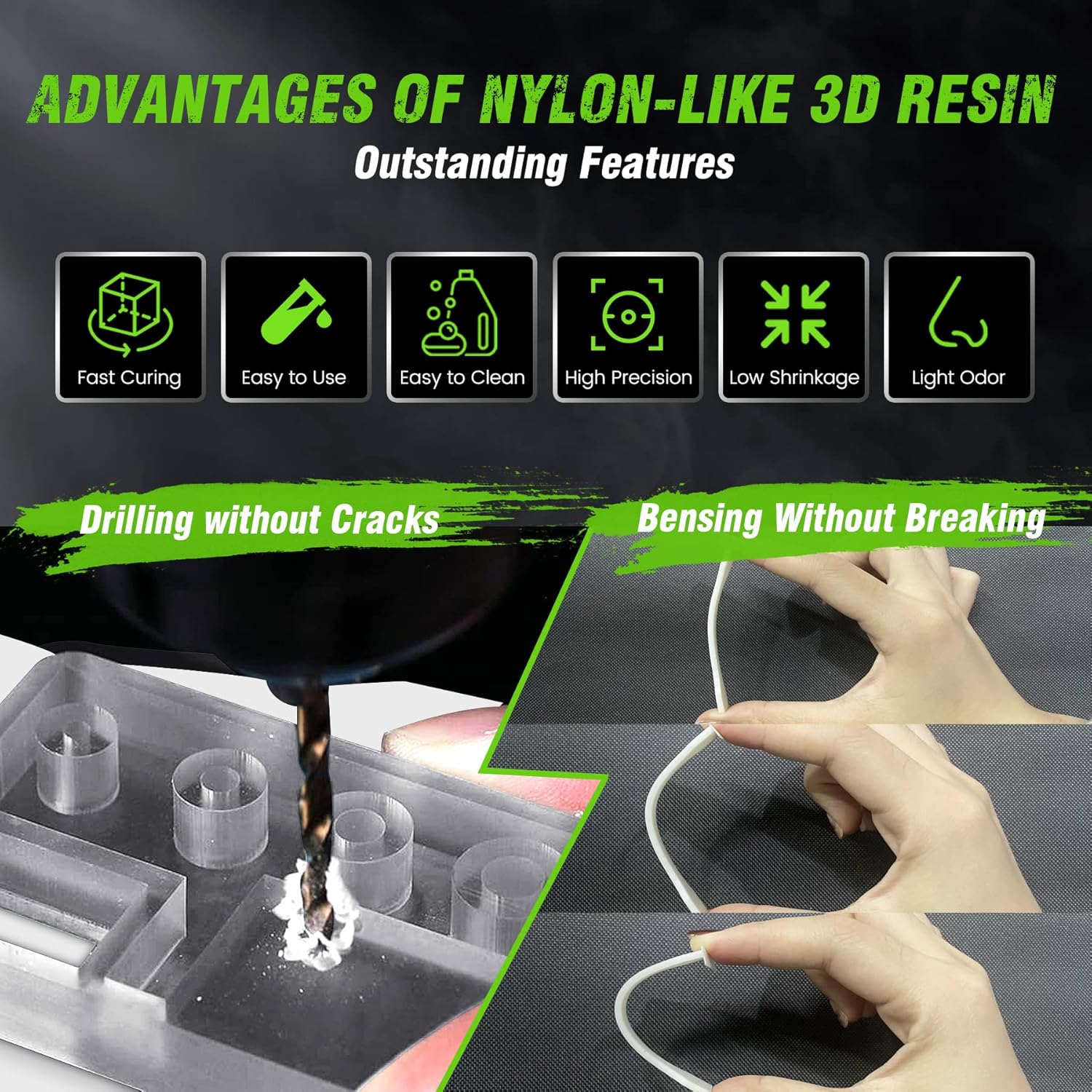 SUNLU 1KG Nylon-Like/Toughness - Glue For 3D Printing recension och pris
