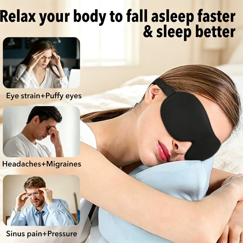 3D Sleep Mask Blindfold 2pcs S - 3D Printing Mask recension och pris