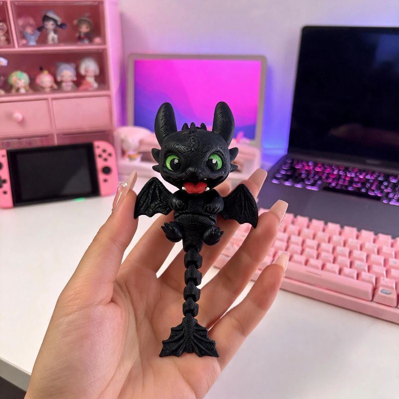 3D Printed Articulated Dragon  - 3D Printing Figure recension och pris
