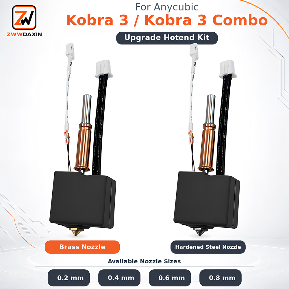 Kit Upgrade for Anycubic Kobra - 3D Printer Nozzle Brass recension och pris