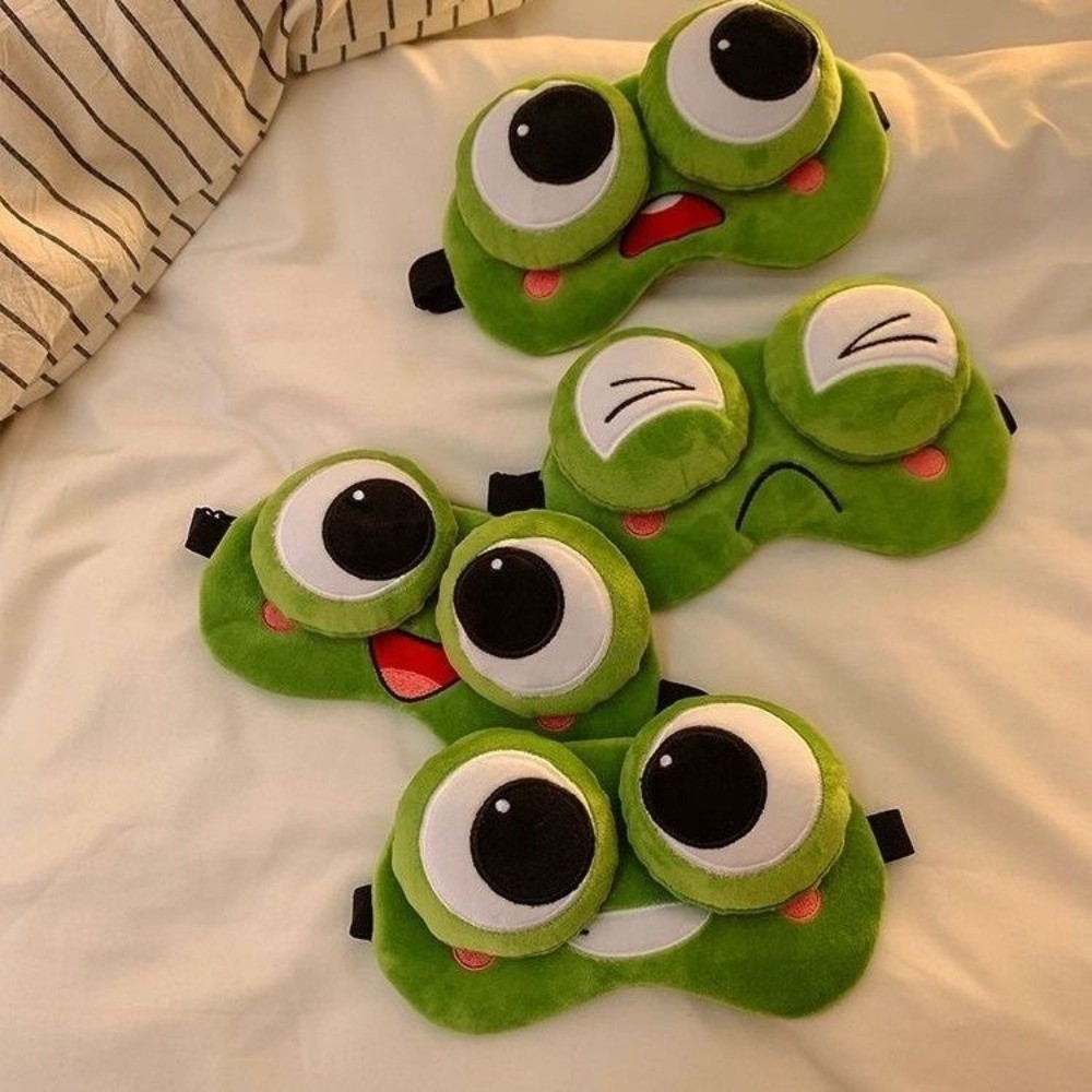 Lovely Cartoon Frog Sleep Eye  - 3D Printing Mask recension och pris