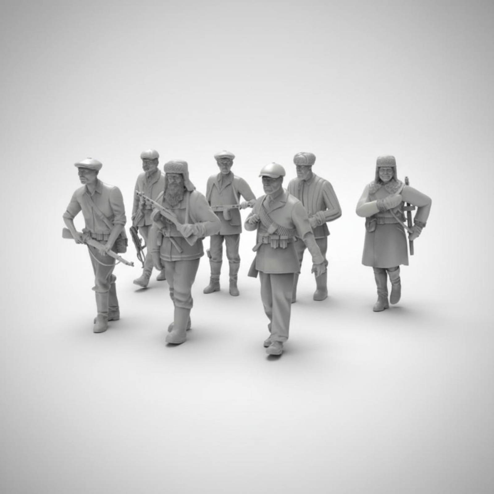 7 Pieces World War II Soldier  - 3D Printing Figure recension och pris