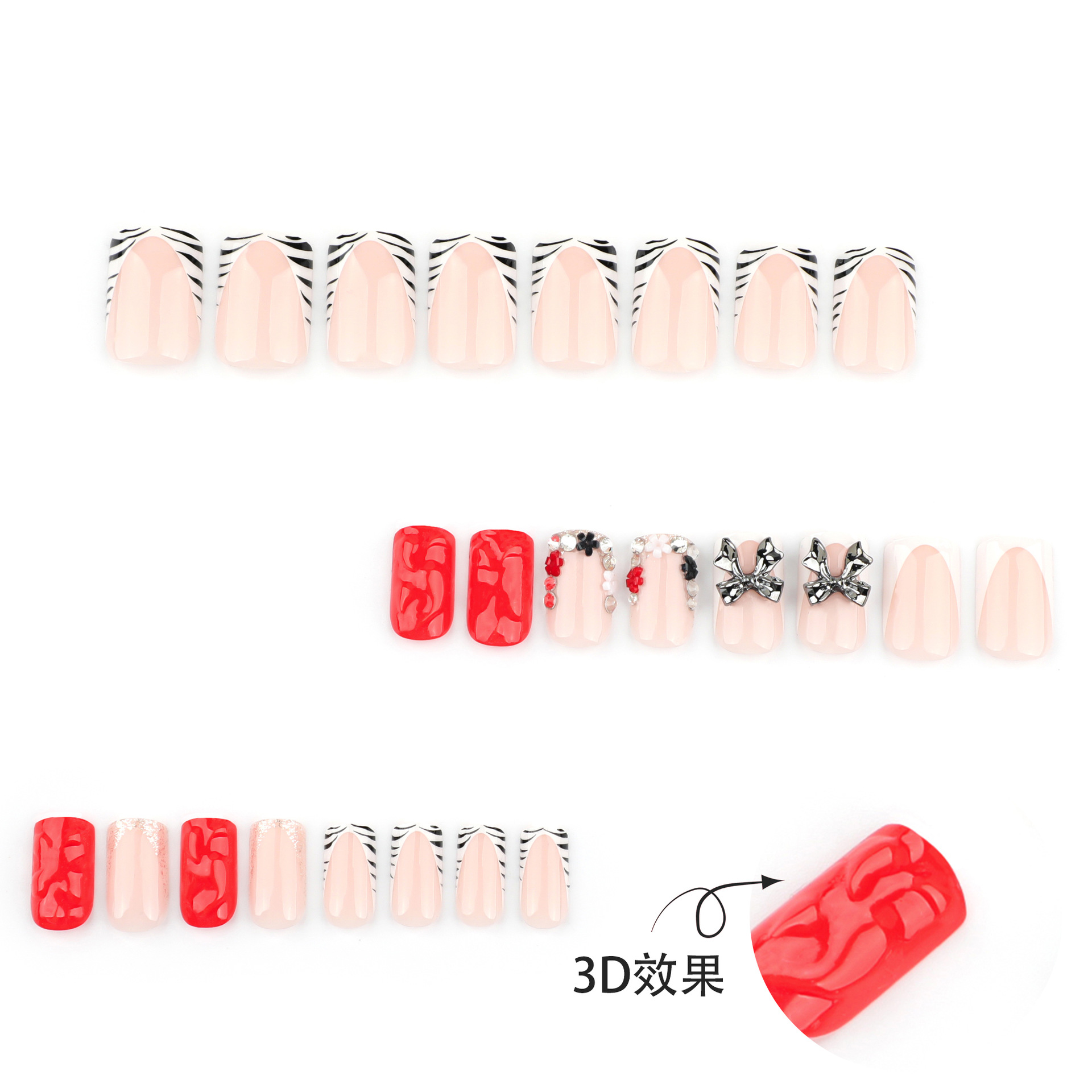24pcs Zebra-print Frenxh Style - 3D Printing Ptc recension och pris