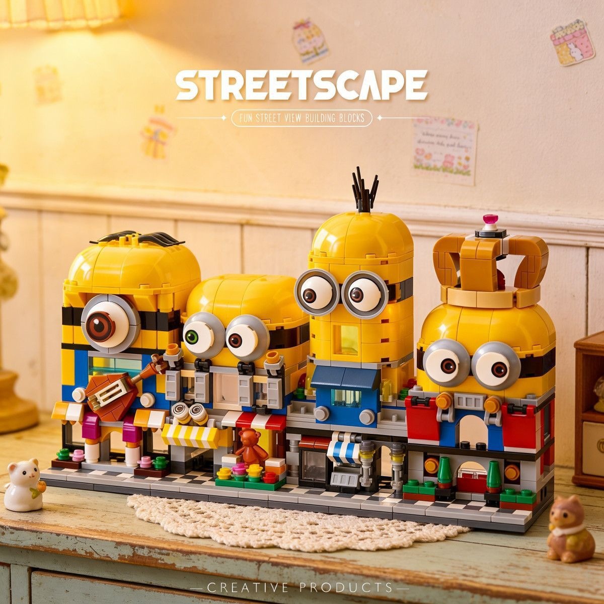 4-in-1 Minions Street View Bui - 3D Printing Lego recension och pris