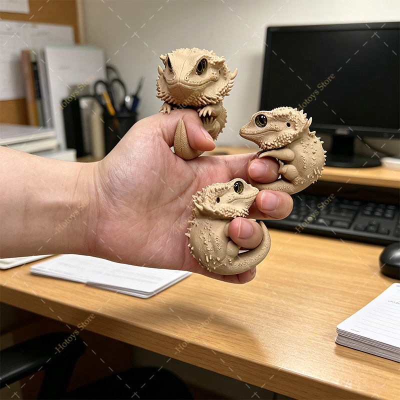 3D Printed Finger Lizard Figur - 3D Printing Lizard recension och pris