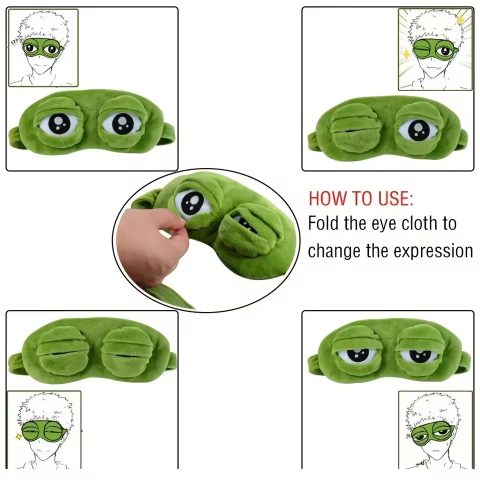 3D Frog Sleep Mask Natural Sle - 3D Printing Mask recension och pris