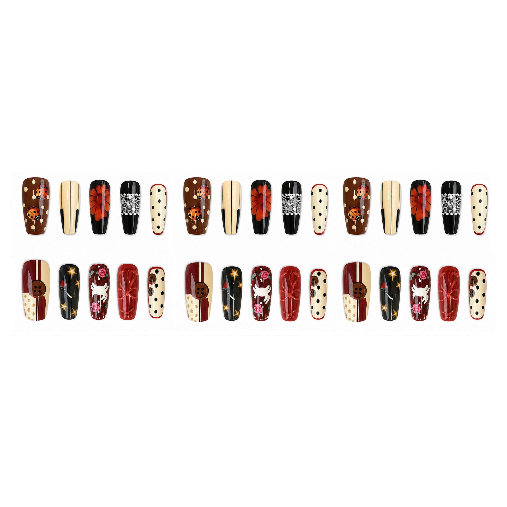24pcs 3D Button Ladybug Press  - 3D Printing Ptc recension och pris