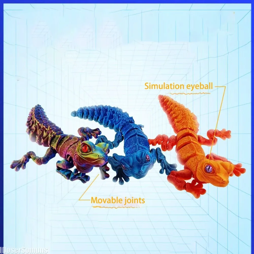 3D Printed Full Articulated Li - 3D Printing Lizard recension och pris