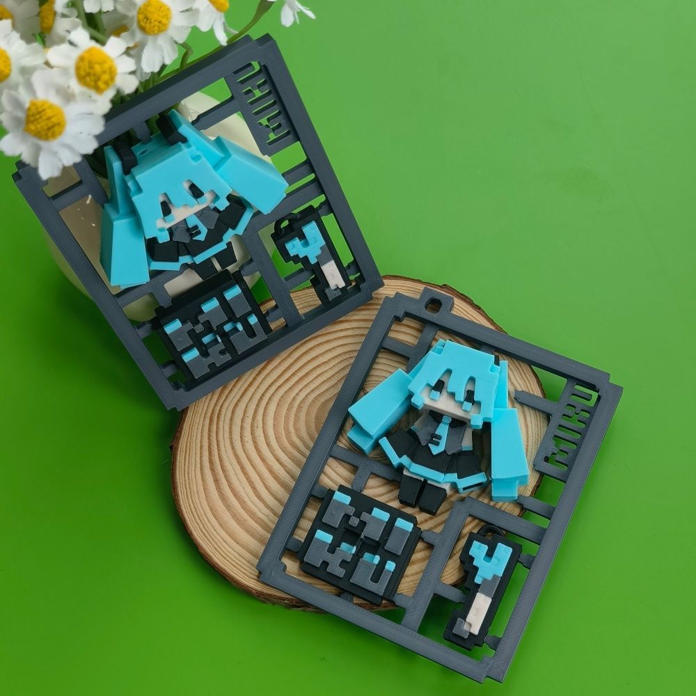 3D Printed Cute Pixel Hatsune  - 3D Printing Gundam recension och pris