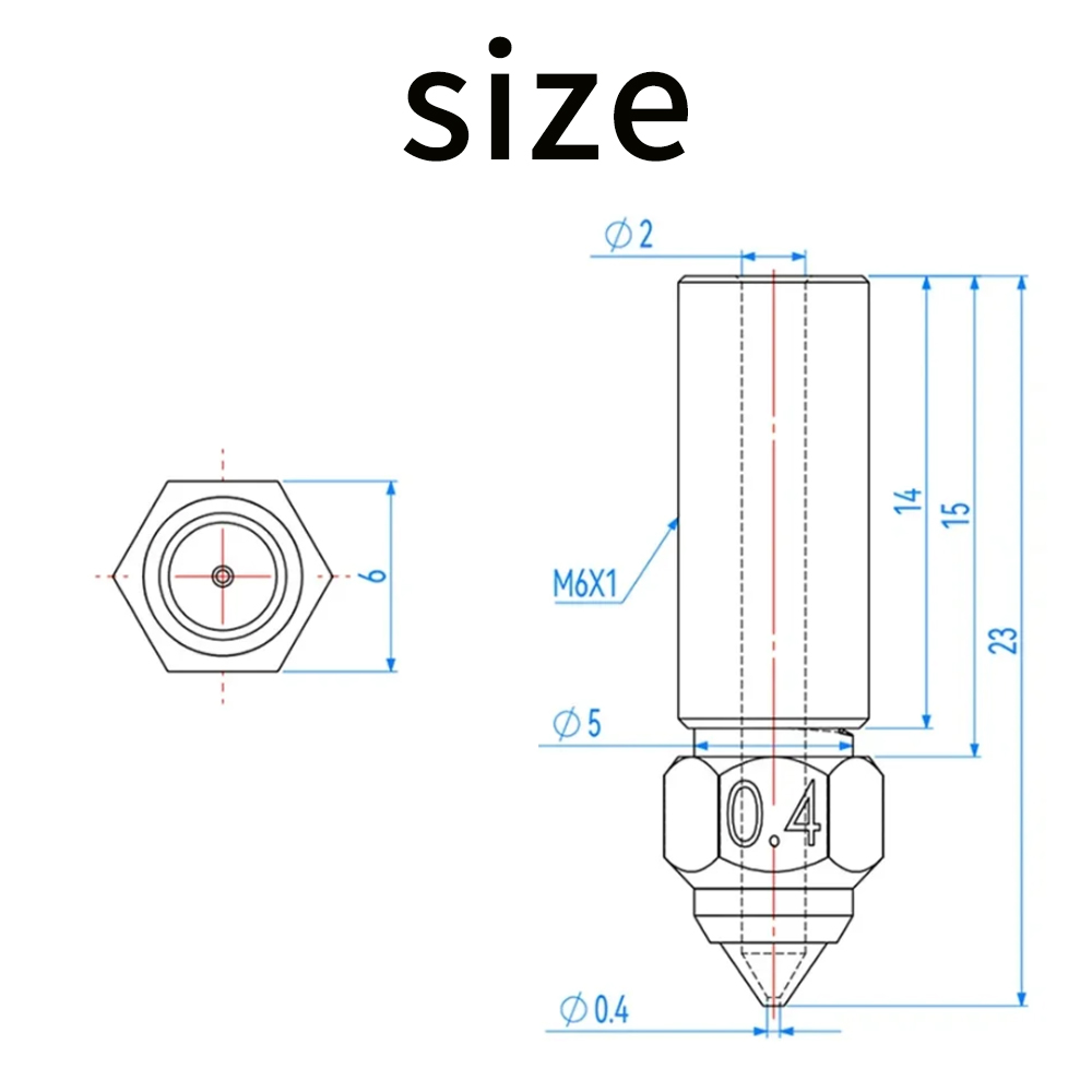 For Creality Ender 3 V3 KE K1/ - 3D Printer Nozzle Brass recension och pris