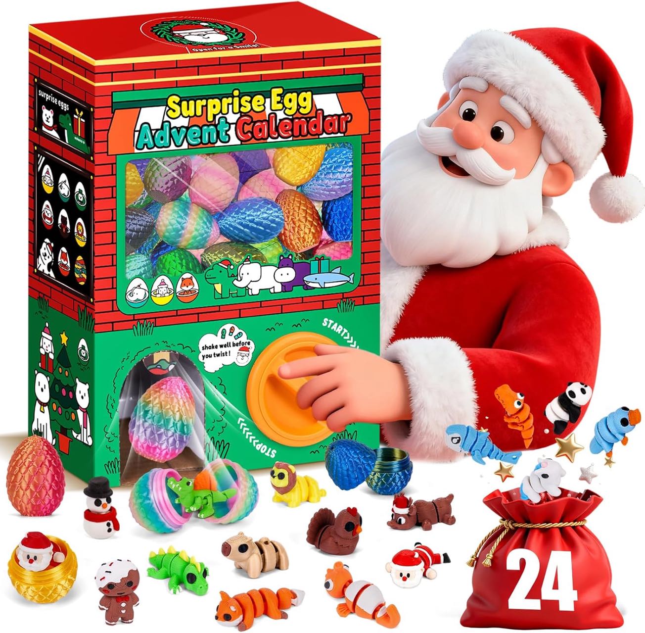 24pcs 3D Printed Surprise Egg  - 3D Printing Figure recension och pris