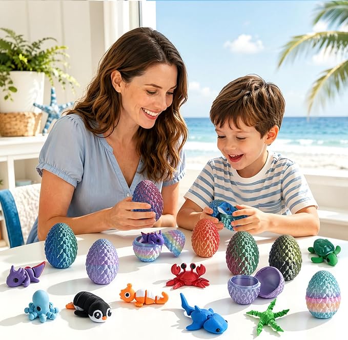 24pcs 3D Printed Surprise Egg  - 3D Printing Figure recension och pris