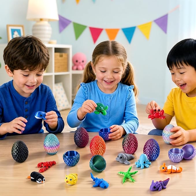 24pcs 3D Printed Surprise Egg  - 3D Printing Figure recension och pris